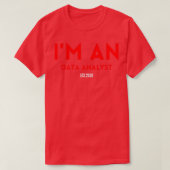 T-shirt ix27m et analyste de données 2020 (Design devant)
