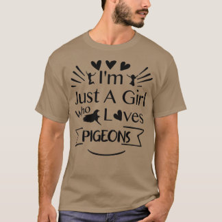 T-shirt Ix27m Juste Une Fille Qui Aime Les Pigeons 1