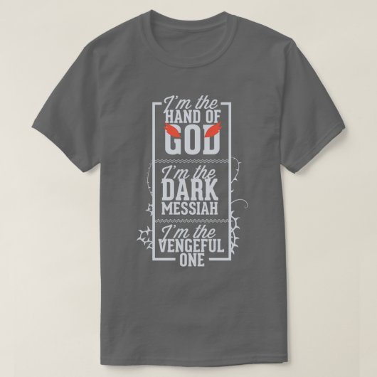 T-shirt Ix27m La Main de Dieu Ix27m Le Messie Sombre Ix27m (Design devant)