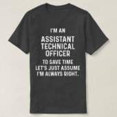 T-shirt Ix27m un assistant technique pour gagner du temps (Design devant)
