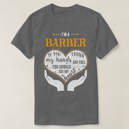 T-shirt Ix27M Un Barbier Fière (Design devant)