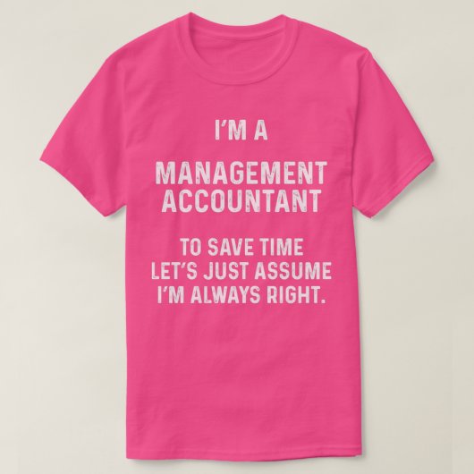 T-shirt Ix27m un comptable de gestion pour gagner du temps (Design devant)