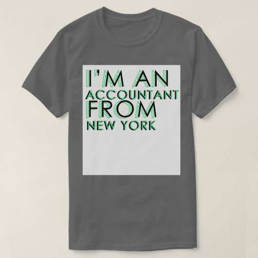 T-shirt Ix27m Un Comptable De New York (Design devant)