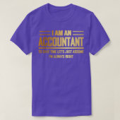T-shirt Ix27m un comptable Ix27m toujours droit cadeau drô (Design devant)