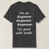 T-shirt Ix27m un ingénieur Ix27m Bon à Math 2 (Design devant)