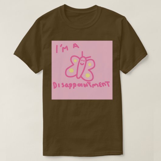 T-shirt Ix27m un papillon décevant (Design devant)