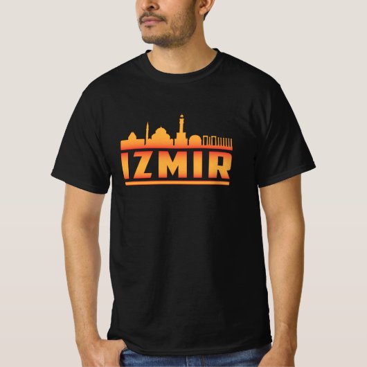 T-shirt Izmir Turquie City Skyline Cityscape Funny Cadeau (Devant)