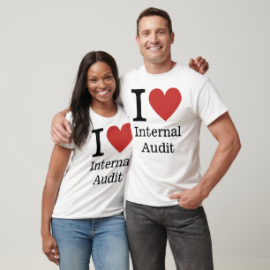 T-shirt J'❤️ Adore l'Audit Interne (pour les employés) SUR