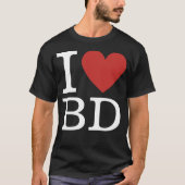 T-shirt J❤️Aime BD (Pour Les Employés Du Développement Com (Devant)