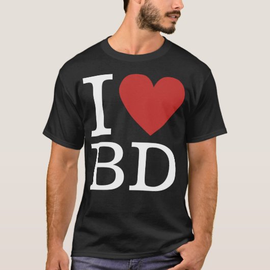T-shirt J❤️Aime BD (Pour Les Employés Du Développement Com (Devant)