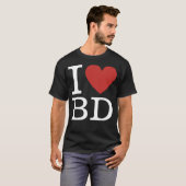 T-shirt J❤️Aime BD (Pour Les Employés Du Développement Com (Devant entier)