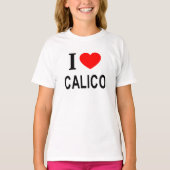 T-SHIRT J'❤️ CALICO I LOVE CALICO I COEUR CALICO I (Devant)