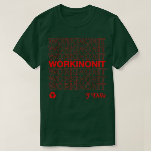 T-shirt J Dilla Workinonout 90s Design Hip hop (Design devant)