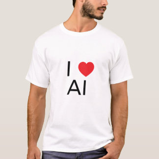 T-shirt J' ❤️ l'IA