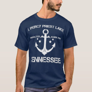 T-shirt J PERCY PRIEST LAKE TENNESSEE Funny Fishing Cadeau