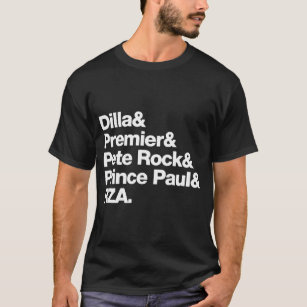 T-shirt J Peter premier Dilla Rock prince Paul RZA