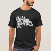 T-shirt J Peter premier Dilla Rock prince Paul RZA (Devant)