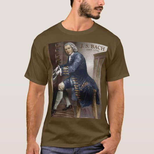 T-shirt J. S. Bach 1685 - 1750 à l'orgue Silbermann (Devant)