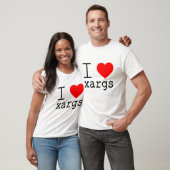 T-shirt J'❤️ xargs (Unisexe)