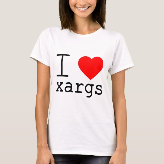 T-shirt J'❤️ xargs (Devant)