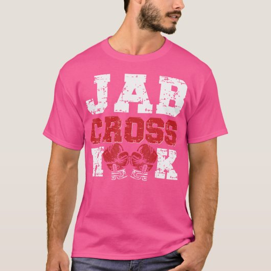 T-shirt Jab Cross Hook Kickboxer Kickboxer (Devant)