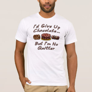 T-shirt J'abandonnerais le chocolat mais je ne suis aucun