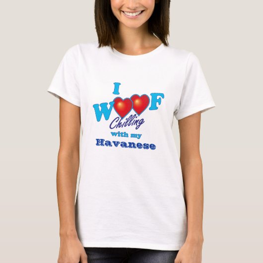 T-shirt J'aboie Havanese (Devant)