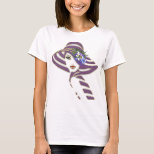 T-shirt Jacaranda Blooms & Lily Bouquet