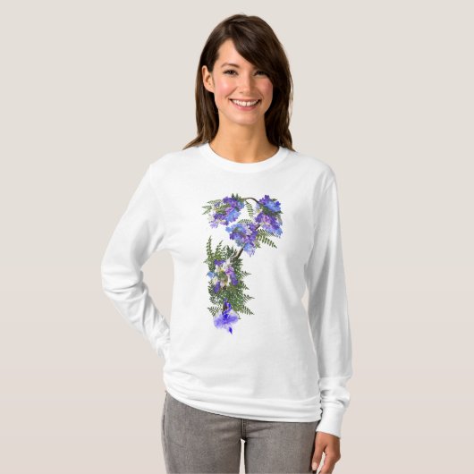 T-shirt Jacaranda Fleurs de mariage fleurs (Devant entier)