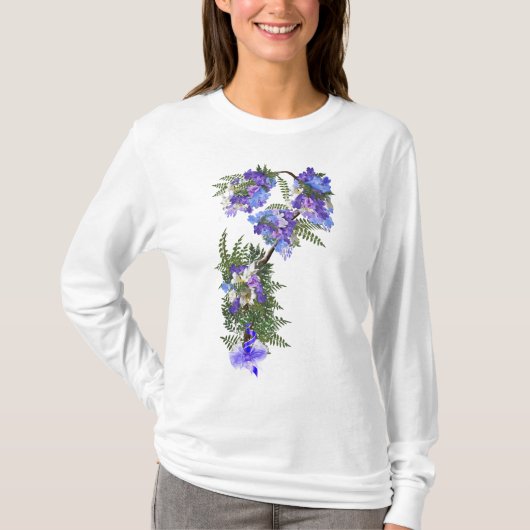 T-shirt Jacaranda Fleurs de mariage fleurs (Devant)