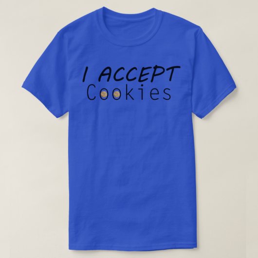 T-shirt J'accepte les cookies (Design devant)