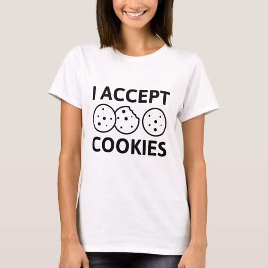 T-shirt J'accepte les cookies (Devant)