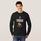 T-shirt J'accepte les cookies (Devant entier)