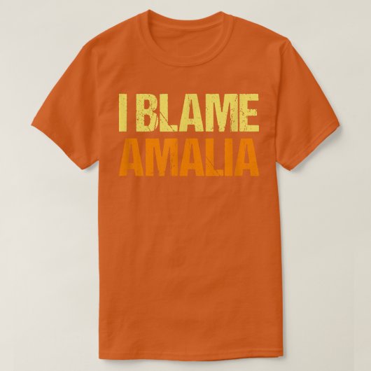 T-shirt J'Accuse Amalia Drôle Amis Humour Buddy Connais Ça (Design devant)