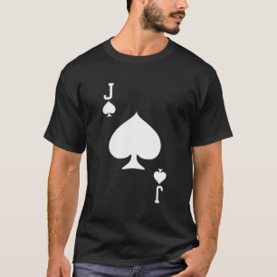 T-shirt Jack De Pique Jouer Carte Halloween Costume Sombre