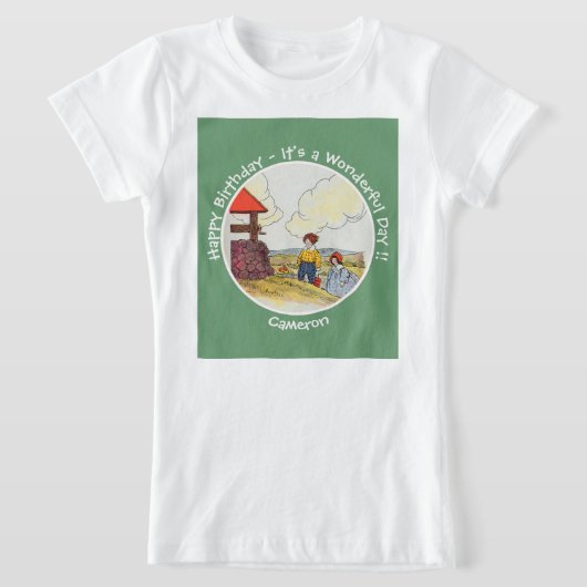 T-Shirt Jack et Jill Mother Goose Articles de fête d'anniv (Poser)