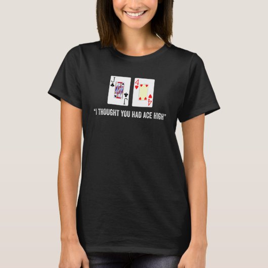T-shirt Jack Four Offsuit Poker Hand Is Ace High Good Rob (Devant)