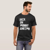 T-shirt Jack Jim Johnny & Jameson Pères St. Patrick's Da (Devant entier)