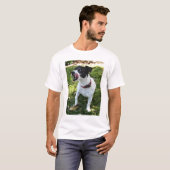 T-SHIRT JACK NOIR ET BLANC RUSSELL TERRIER (Devant entier)