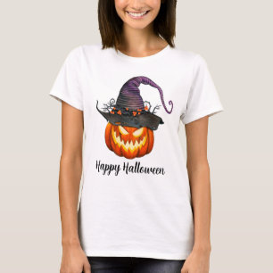 T-shirt Jack-O-Lantern avec Casquette de sorcières