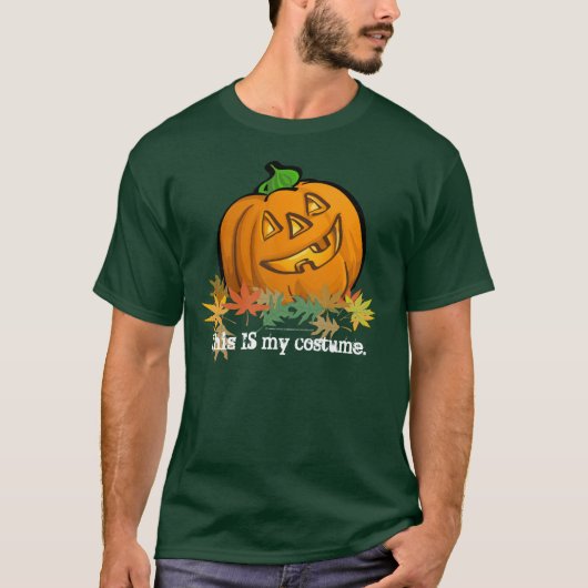 T-shirt Jack-o'-lantern C'Est Mon Costume Dark Tee (Devant)