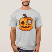 T-shirt Jack-o'-lantern citrouille monstre ajouter votre p (Devant)