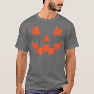 T-shirt Jack-o'-lantern Face Citrouille Eyelashes Hallowen