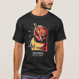 T-shirt Jack-o'-lantern Halloween La Police Citrouille S'O