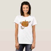 T-shirt Jack-o'-lantern hanté (Devant entier)