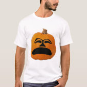 T-shirt Jack o' Lantern Malheureux Face, Citrouille d'Hall (Devant)