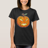 T-shirt Jack-O-Lantern (noir) (Devant)