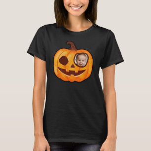 T-shirt Jack-o'-lantern personnalisé photo citrouille mons