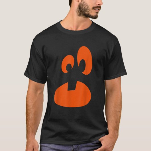 T-shirt Jack O Lantern Pumpkin Face Funny Halloween Costum (Devant)
