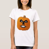 T-shirt Jack o' Lantern Sinister Face, Citrouille d'Hallow (Devant)